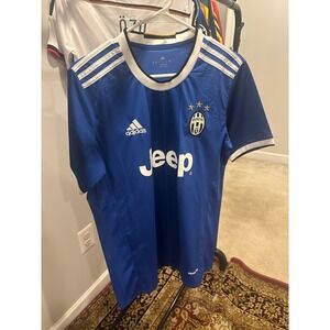 Juventus Adidas Soccer Jersey Paulo Dybala 21 Blue Men's Size L
